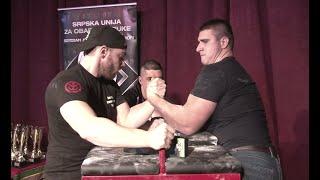 Sztanek Sandor Adam VS Marjanovic Marko /HUNGARY VS SERBIA / supermec/ armwrestling / obaranje ruke