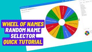 Wheel Of Names | Random Name Picker Online | Winner Picker | Lucky Draw | Picker Wheel