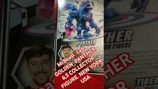 MrBeast  Lab GOLDEN  PANTHER 6,5 COLLECTOR FIGURE. NEW YORK USA