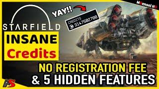 STARFIELD NO REGISTRATION FEE GLITCH & 5 Hidden Features and Secrets with INSANE Credits Glitch