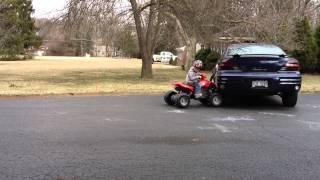 Power Wheels Quad Crash!