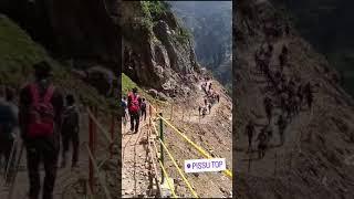 Amarnath Yatra Pahalgam Route || पिस्सू टॉप की चढ़ाई || बाबा बर्फानी गुफा #amarnath