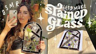 asmr ️ make stained glass with me