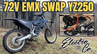 72V YZ250 Electric Dirt Bike with E&C QS138 EMX Kit