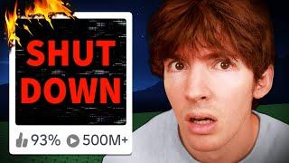 They made him shut down his Roblox game.