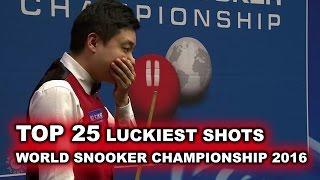 TOP 25 LUCKY SNOOKER SHOTS | World Championship 2016