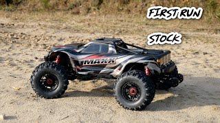 Traxxas Maxx V2 Widemaxx - First Run Stock mit 4s im alten Gelände [German]