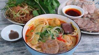 Bún bò huế, công thức kinh doanh ít bột ngọt nhưng vẫn ngon đậm đà || Natha Food