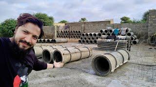 Biggest Cement pipe making | Cement Pipes Manufacturing Process | Concrete PipeManufacturing