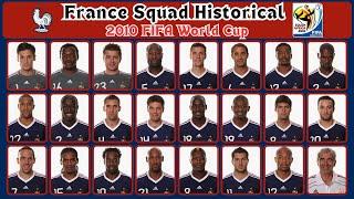 France Squad Historical 2010 | Squad 2010 FIFA World Cup | gtbkaphansport