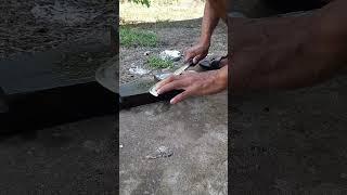 The technique of sharpening a machete #shorts