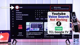 TCL Google TV: How to Fix YouTube Voice Search Not Working!