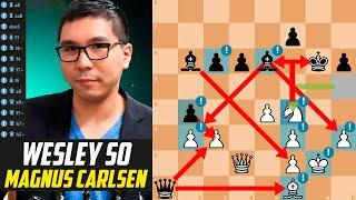 14 Great Moves by So! Wesley So *CRUSHED* Magnus Carlsen - Giuoco Piano Opening