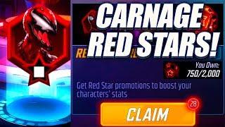 28x CARNAGE RED STAR ORB OPENING! - Marvel Strike Force