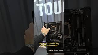 The first back connect AMD motherboard from ASUS #ces2025 #pcmasterrace #gaming