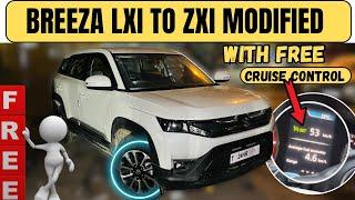 2024 Breeza Lxi to Zxi Modified with Price & Free Cruise Control 