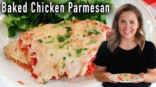 Easy Oven Baked Chicken Parmesan | How to Make Healthy Chicken Parm