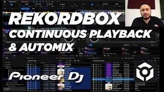 How To Enable Continuous Playback & Automix On Rekordbox | #pioneerdj #rekordbox #howtodj