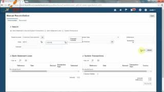 Oracle Financials - Manual Reconciliation