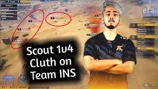 That's Why Scout is No.1 Player of India | Scout 1v4 Clutch | Fnatic vs INS | PMCO 2019 Highlights