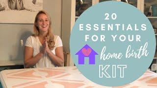 20 Essentials For Your Home Birth