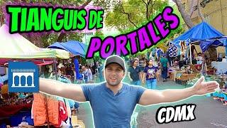 TIANGUIS DE PORTALES. Ciudad de México | 4K | Antigüedades, Reliquias, vintage. Nostalgia 