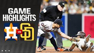 Astros vs. Padres Game Highlights (9/16/24) | MLB Highlights