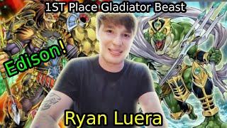 Yu-Gi-Oh! Local Edison 1ST Place BEST Gladiator Beast Deck Profile/ Explanation (Ryan Luera)