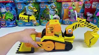 Paw Patrol Big Pup Trucks Toys Unboxing ASMR| Paw Patrol Excavator Playset: Building Fun with Rubble