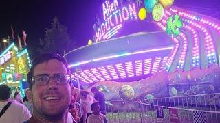 Alien Abduction ride (at night!) at Bluegrass Fair (June 15th, 2024)