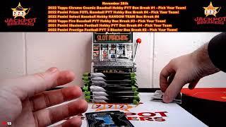 11-28-22 2022 Panini Prizm FOTL Baseball PYT Hobby Box Break #4 - Pick Your Team!