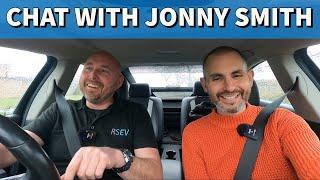 Giving Jonny Smith a ride in his old Chevy Volt!  Petrolheads who like EVs ‍️ “idol chat”