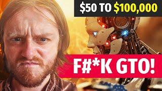 F***ing GTO in the $50 to $100,000 GG Poker Bankroll Challenge