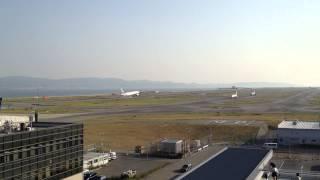 Emirates Boeing 777 Landing at Osaka Kansai Airport KIX from Dubai DXB