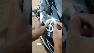 Pulser 220 Stickering ️ Modify #pulsar #shorts #short #wrap #stickers