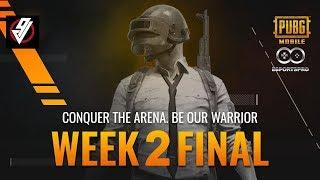 PUBG MOBILE  ESPORTSPRO SCRIMS| WEEK 2 FINALS | ARSENAL GAMING