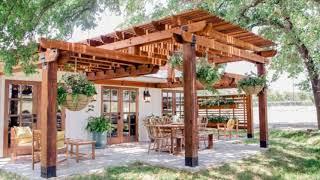 45+ Awesome Pergolas Designs for Backyard - how to pergola attached to house