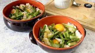 PREPARA LE UOVA CON GLI ASPARAGI COSI'- ricetta facile di uova con asparagi- La cucina di Rita