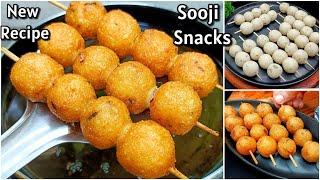 Crispy Evening Snacks Recipes | Sooji Balls Sticks Recipe | New Recipe | Potato Snacks Recipes