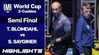 [Sharm El Sheikh World Cup 3-Cushion 2021] Semi Final - Torbjorn BLOMDAHL vs Semih SAYGINER. H/L
