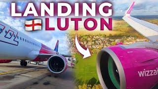 BEAUTIFUL Views: Wizz Air A321neo Approach & Landing at London Luton Airport (LTN)