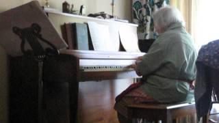 Grandma age 93-with dementia-  playing piano- unknown melody