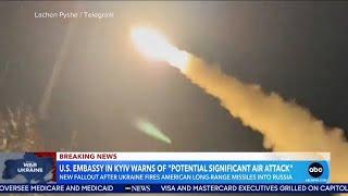 Ukrainian forces fire U.S.-made long-range missiles into Russia for first time