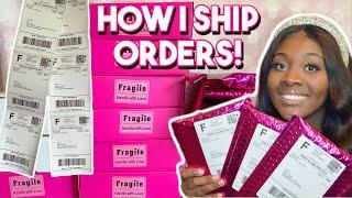 HOW I PACKAGE & SHIP ORDERS! *DETAILED TUTORIAL* | LIFE OF AN ENTREPRENEUR