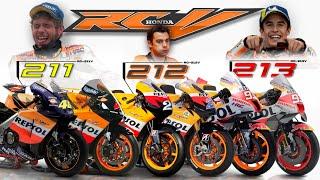 Honda Repsol MotoGP Racing Machines Story : RC211V, RC212V, and RC213V