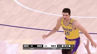 NBA 2K25 Gameday Simulation | LAKERS vs WARRIORS 4TH QTR HIGHLIGHTS