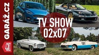 GARÁŽ.cz 02x07 - Honda NSX, Ford Fiesta ST, Škoda 440 Karosa + Škoda 450 a závody motokár