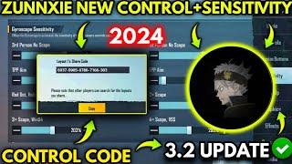 ZUNNXIE USED NEW SENSITIVITY FOR PMGC  | ZUNNXIE SENSITIVITY SETTING | PUBG | BGMI |