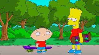 Family Guy and Simpsons - Bart & Stewie | Family Guy Stewie CAPTURES Nelson