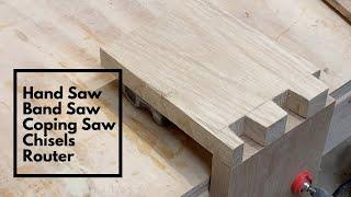 Practicing Dovetail Joints With Hand And Power Tools. [Hybrid Woodworking]